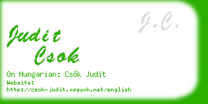judit csok business card