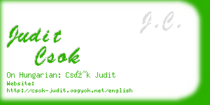 judit csok business card